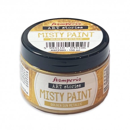 STAMPERIA MISTY PAINT 150ml FARBA METALIC GOLDEN SUN