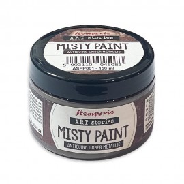 STAMPERIA MISTY PAINT 150ml FARBA METALIC ANTIQUING UMBER
