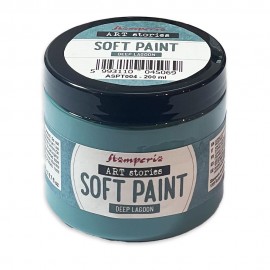 STAMPERIA SOFT PAINT 200ml FARBA KREDOWA MAT DEEP LAGOON