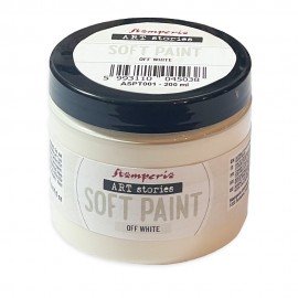 STAMPERIA SOFT PAINT 200ml FARBA KREDOWA MAT OFF WHITE