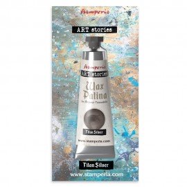 STAMPERIA WAX PATINA 40ml PATYNA WOSKOWA TITAN SILVER