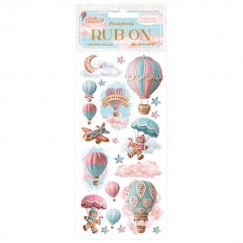 STAMPERIA RUB-ON TRANSFER 10x CANDY CHRISTMAS BALONY