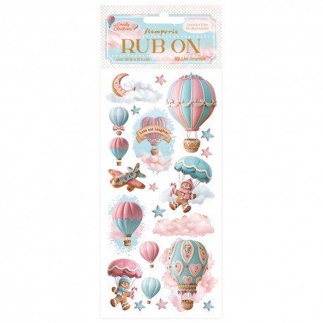 STAMPERIA RUB-ON TRANSFER 10x CANDY CHRISTMAS BALONY