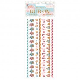 STAMPERIA RUB-ON TRANSFER 10x CANDY CHRISTMAS PASKI
