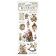 STAMPERIA RUB-ON TRANSFER 10x OWL'S HOUSE MIŚ TEDDY