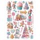 STAMPERIA PAPIER RYŻOWY A4 CANDY CHRISTMAS MIX ELEMENTÓW