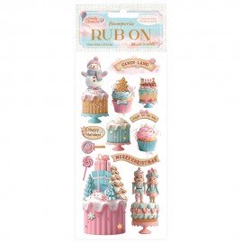 STAMPERIA RUB-ON TRANSFER 10x CANDY CHRISTMAS CIASTKA
