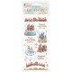 STAMPERIA RUB-ON TRANSFER 10x CANDY CHRISTMAS ŚNIEŻNE KULE