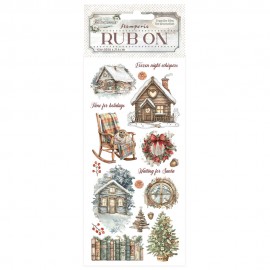 STAMPERIA RUB-ON TRANSFER 10x OWL'S HOUSE CHATKA