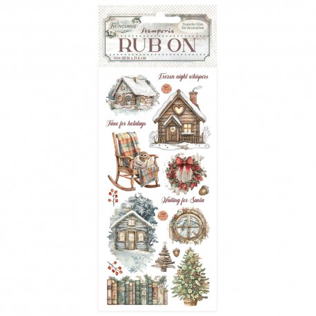STAMPERIA RUB-ON TRANSFER 10x OWL'S HOUSE CHATKA
