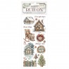 STAMPERIA RUB-ON TRANSFER 10x OWL'S HOUSE CHATKA