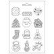 STAMPERIA FOREMKA TEKSTURA A5 CANDY CHRISTMAS ELEMENTY
