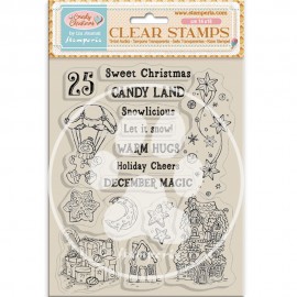 STAMPERIA STEMPEL AKRYLOWY 14x18cm CANDY CHRISTMAS