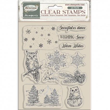 STAMPERIA STEMPEL AKRYLOWY 14x18cm OWL'S HOUSE