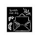 STAMPERIA SZABLON 3D 12x12 cm OWL'S HOUSE LIST