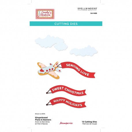 STAMPERIA-SPELLBINDER WYKROJNI SAMOLOT 13szt 12,3x22,2cm