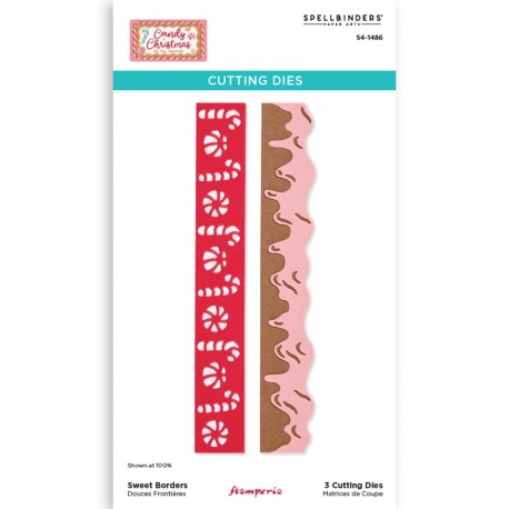 STAMPERIA-SPELLBINDER WYKROJNI SWEET BORDERS 3szt 12,3x22,2cm