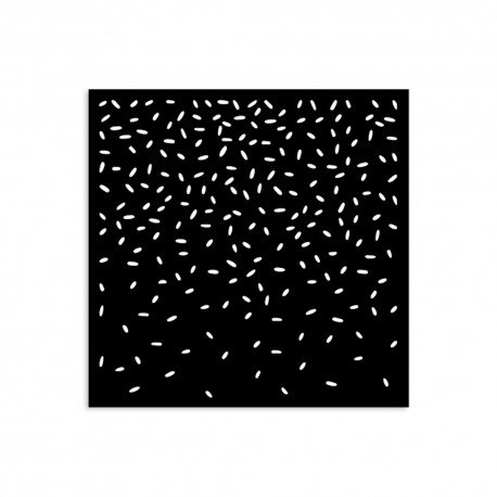 STAMPERIA SZABLON 3D 12x12 cm CANDY CHRISTMAS WZOREK POSYPKA