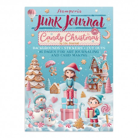 STAMPERIA JUNK JOURNAL 16kart CANDY CHRISTMAS