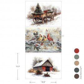 PRIMA PAPIER MORWOWY 11,7x16" 3-PAK ZESTAW CHRISTMAS IN THE