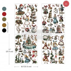 PRIMA DECOR TRANSFERS 3 CZĘŚCI MIDDY WHIMSICAL HOLIDAY DREAMS