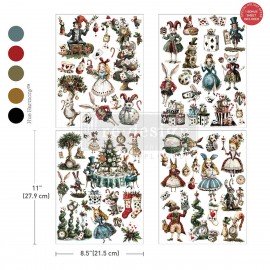 PRIMA DECOR TRANSFERS 3 CZĘŚCI MIDDY WHIMSICAL HOLIDAY DREAMS