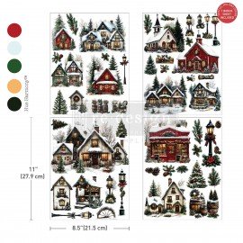 PRIMA DECOR TRANSFERS 3 CZĘŚCI MIDDY VILLAGE OF WONDER