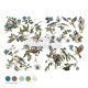 PRIMA DECOR TRANSFERS 24x35" AVIARY ELEGANCE