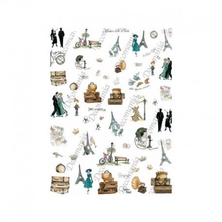 DECOMANIA PAPIER RYŻOWY 35x25 PARYŻ