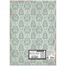 STAMPERIA PAPIER RYŻOWY 50x70c WZÓR DAMASK