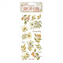 STAMPERIA RUB-ON TRANSFER 10x WHISPERING WOODS MAGNOLIA