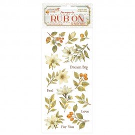 STAMPERIA RUB-ON TRANSFER 10x WHISPERING WOODS MAGNOLIA
