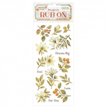 STAMPERIA RUB-ON TRANSFER 10x WHISPERING WOODS MAGNOLIA