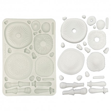 STAMPERIA FOREMKA SILIKONOWA A5 WHISPERING WOODS GRZYBY 3D