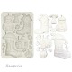 STAMPERIA FOREMKA SILIKONOWA A5 WHISPERING WOODS BUTY DOMKI