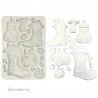 STAMPERIA FOREMKA SILIKONOWA A5 WHISPERING WOODS BUTY DOMKI