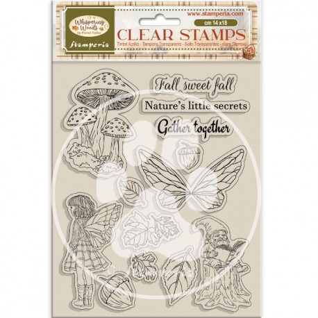 STAMPERIA STEMPEL AKRYLOWY 14x18cm WHISPERING WOODS LAS
