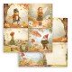 STAMPERIA PAPIER DO SCRAP 12" WHISPERING WOODS 4 KARTY