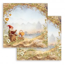 STAMPERIA PAPIER DO SCRAP 12" WHISPERING WOODS GNOM