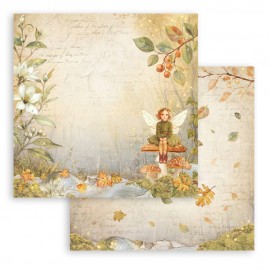 STAMPERIA PAPIER DO SCRAP 12" WHISPERING WOODS WRÓŻKA