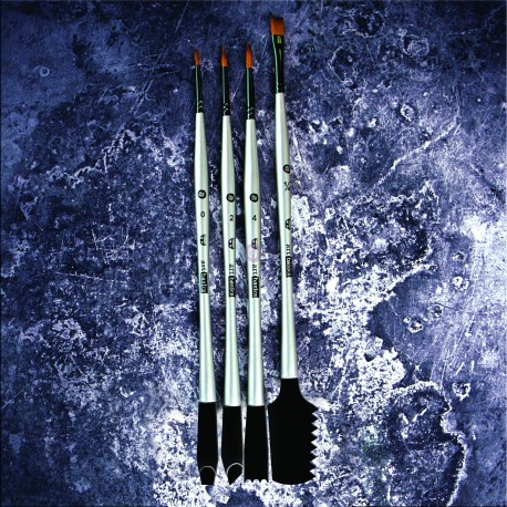 PRIMA REDESIGN ZESTAW 4SZT 2-STRONNE PĘDZLE/NARZĘDZIA