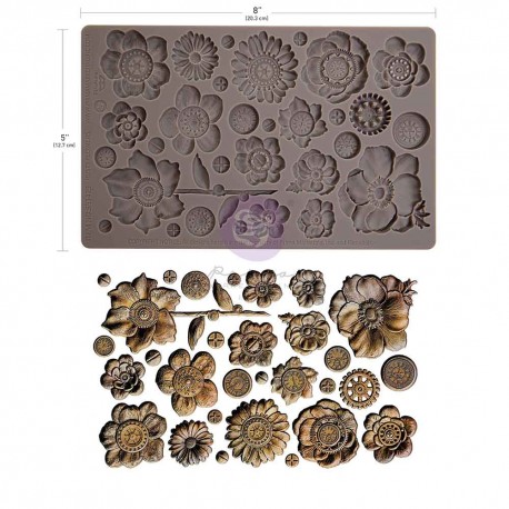 PRIMA FOREMKA SILIKONOWA 20x13 FINNABAIR RUSTY FLOWERS