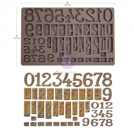 PRIMA FOREMKA SILIKONOWA 20x13 FINNABAIR LETTERPRESS NUMBERS