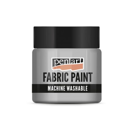 PENTART FARBA DO TKANIN 50ml METALICZNA SREBRNA