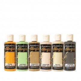 STAMPERIA FARBA ALLEGRO 59 ml ZESTAW 6szt FURRY FRIENDS