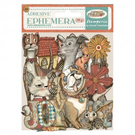STAMPERIA EPHEMERA PAPIER MAT FURRY FRIENDS