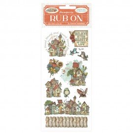 STAMPERIA RUB-ON TRANSFER 10x FURRY FRIENDS DOMKI