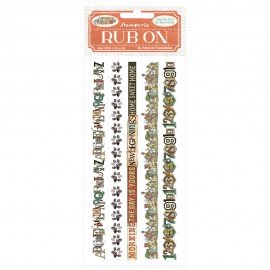 STAMPERIA RUB-ON TRANSFER 10x FURRY FRIENDS PASKI