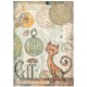 STAMPERIA PAPIER RYŻOWY A4 FURRY FRIENDS YOU ARE UNIUE