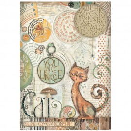 STAMPERIA PAPIER RYŻOWY A4 FURRY FRIENDS YOU ARE UNIUE